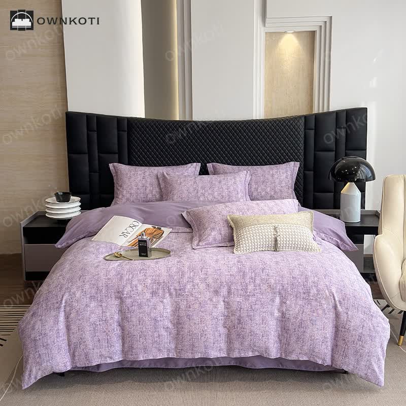 Brushed Cotton Simple Style Bedding Set (4PCS)