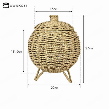 Handwoven Table Top Organiser Basket