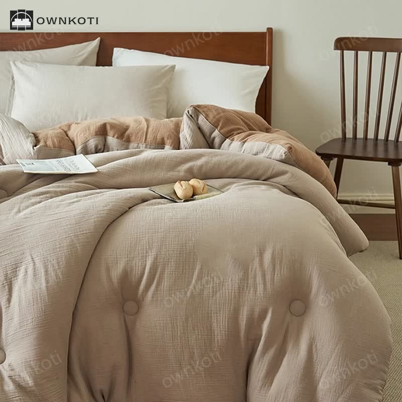 Solid Color Soft Winter Comforter