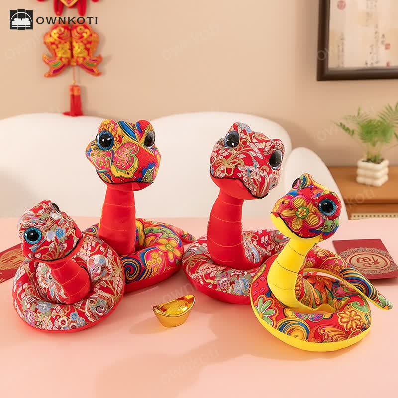 Year of the Snake Mascot Plush Toy Ornament