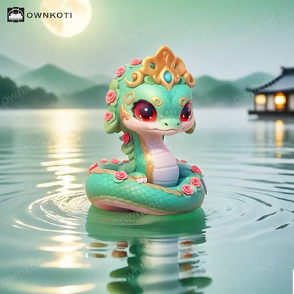 Year of the Snake Mascot Resin Ornament