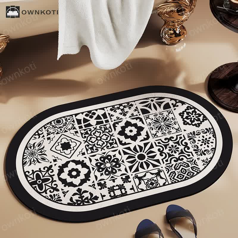 Quick-dry Vintage Elegant Bath Mat