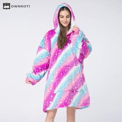 Rainbow Star Wearable Blanket Sleepwear