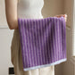 Pure Cotton Colorblock Striped Bathrobe