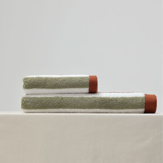 Pure Cotton Simple Striped Towel - image 1