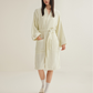 Pure Cotton Simple Striped Soft Bathrobe