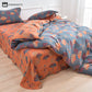 Cotton Ginkgo Leaf Duvet Cover Bedding Set (4PCS)