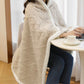 Argyle Pattern Warm Fleece Shawl Blanket