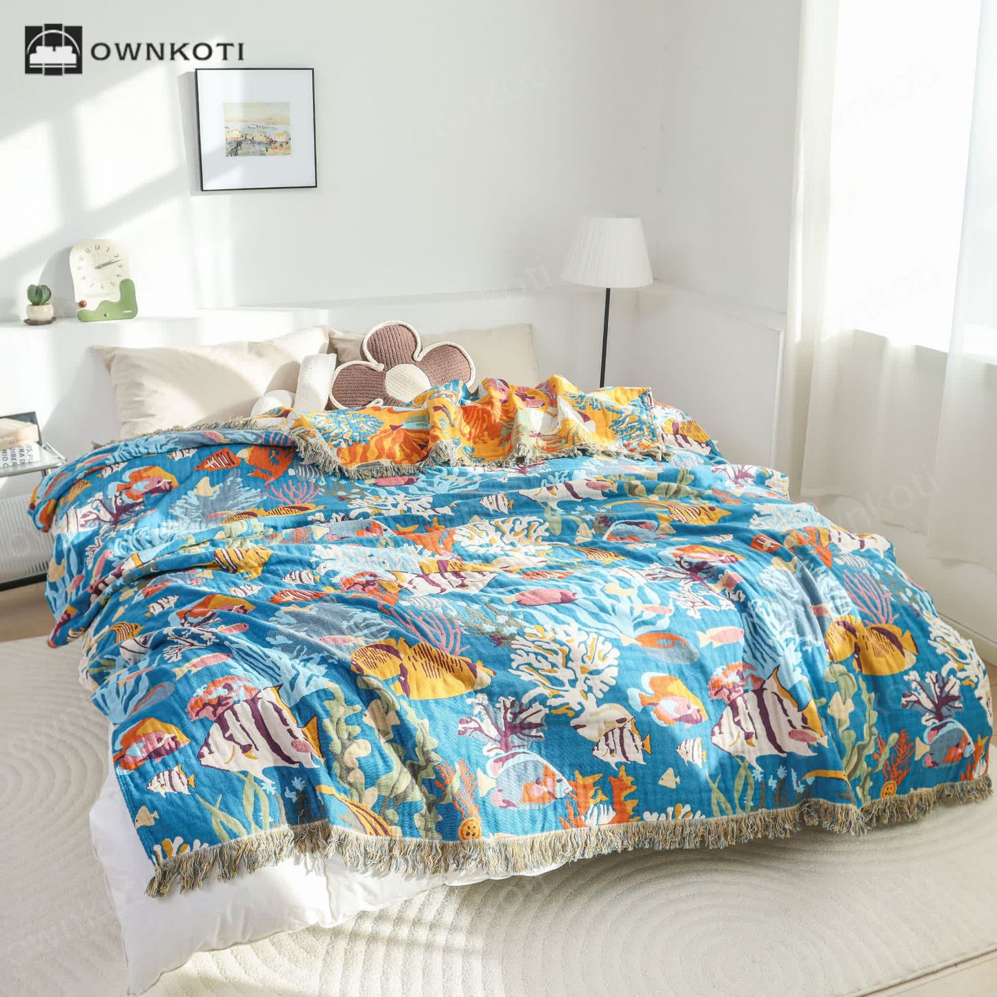 Underwater World Cotton Gauze Quilt