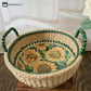 Sunflower Handmade Tabletop Storage Basket