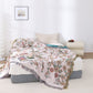 Cotton Gauze Floral Bird Lightweight Quilt - image 2