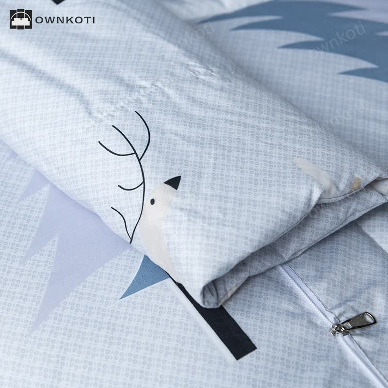 Functional Portable Pillow Quilt With Sleeves