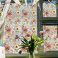 Blooming Floral Static Window Glass Film