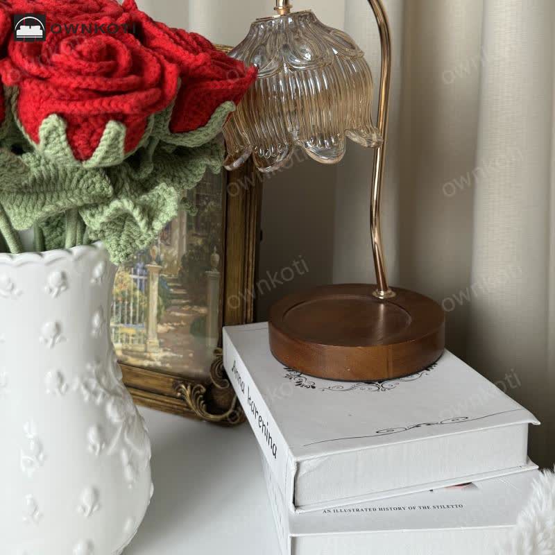 Hand-woven Bright Rose Bouquet Ornament