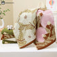 Cotton Gauze Jacquard Retro Floral Kitchen Towel