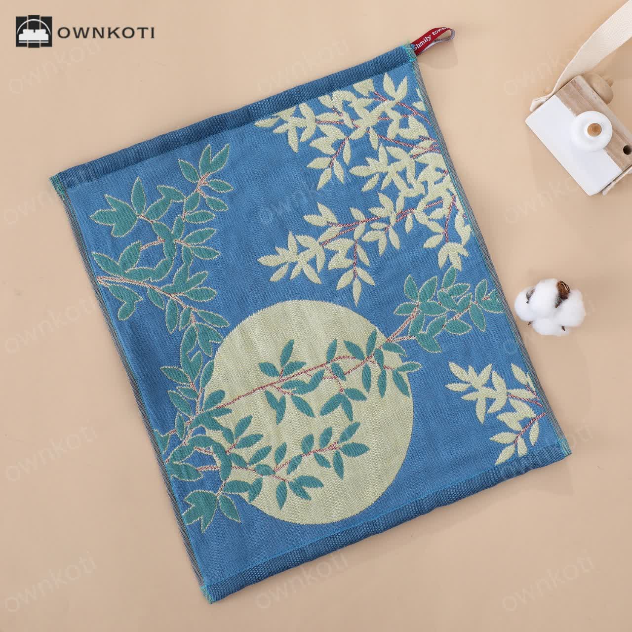 Cotton Gauze Soft Floral Kitchen Towel