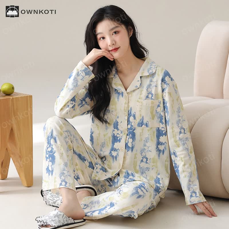 Refresh Floral Pure Cotton Pajama Set