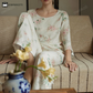 Pastoral Bamboo Fiber Round-neck Pajama Set