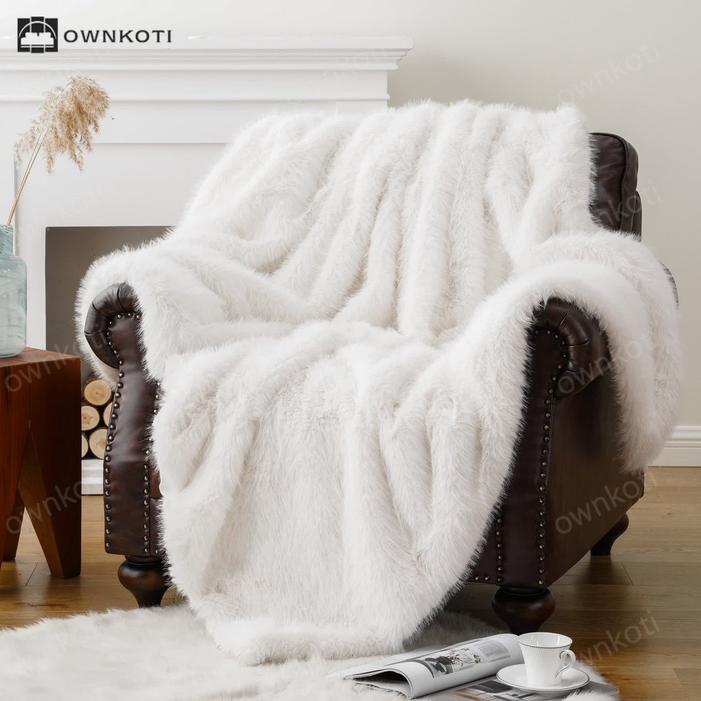 Faux Fur Thick Warm Throw Blanket