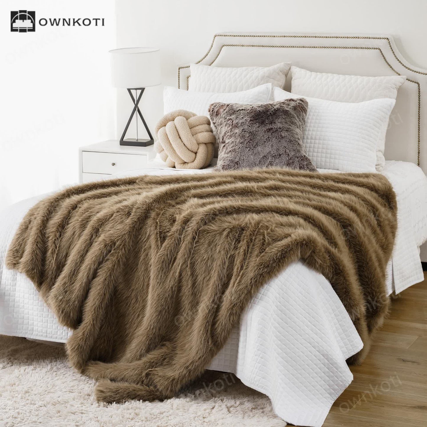 Faux Fur Thick Warm Throw Blanket