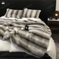 Gradient Striped Luxurious Throw Blanket