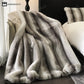 Gradient Striped Luxurious Throw Blanket