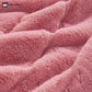 Solid Color Plush Striped Throw Blanket