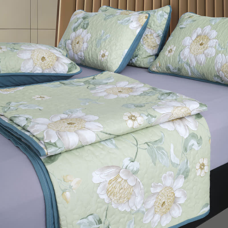Refresh Floral Quilted Bedding Set(3PCS)