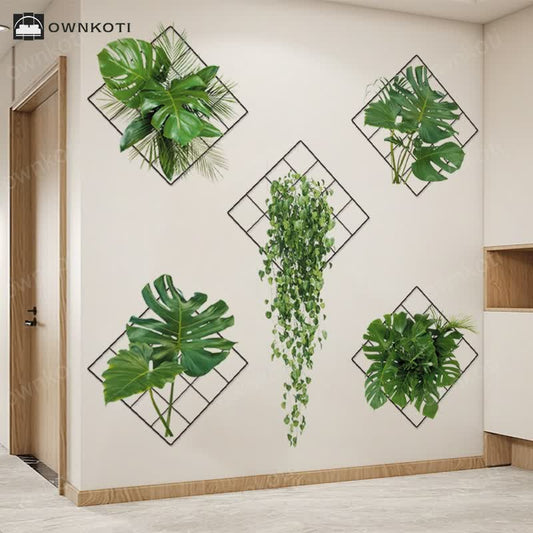 Potted 3D Botanical Home Decor Wall Stickers