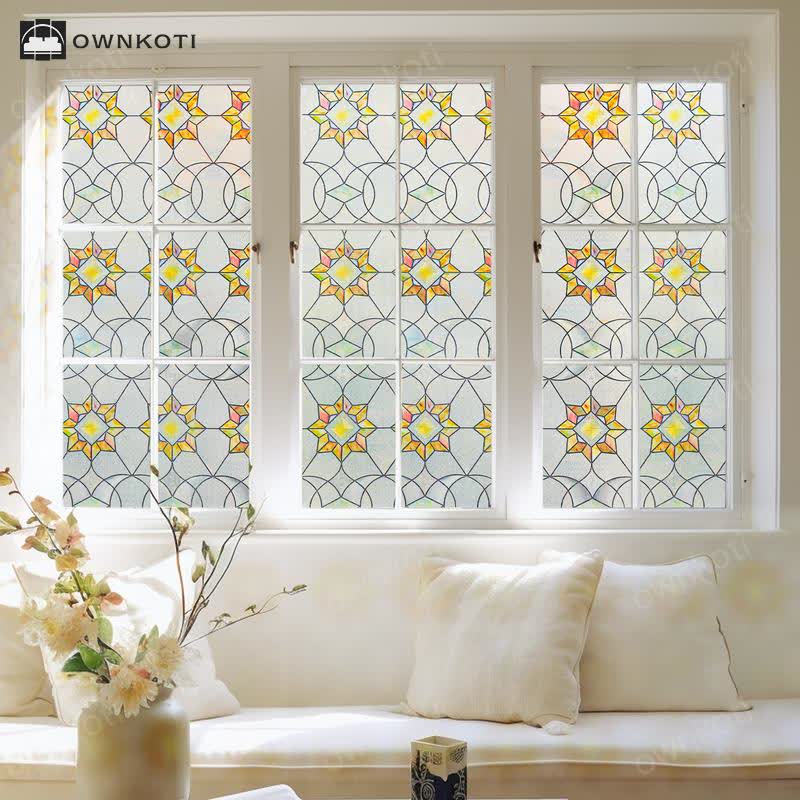 Painted Embossed Privacy Glass Window Film