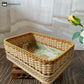 Vintage Floral Hand-woven Tabletop Storage Basket