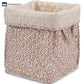 Pure Cotton Floral Storage Basket with Handles