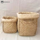 Pure Cotton Floral Storage Basket with Handles