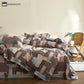 Patchwork Geometric Cotton Gauze Bedding Set (4PCS)