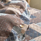 Patchwork Geometric Cotton Gauze Bedding Set (4PCS)