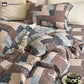 Patchwork Geometric Cotton Gauze Bedding Set (4PCS)