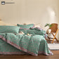 Refresh Floral Button Cotton Gauze Bedding Set (4PCS)