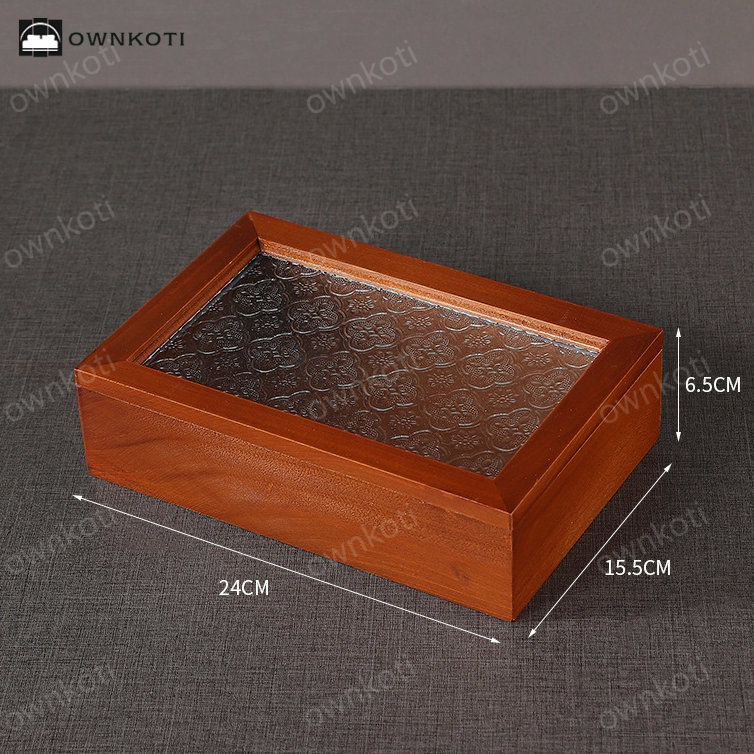 Wooden Jewelry Case Tabletop Storage Box