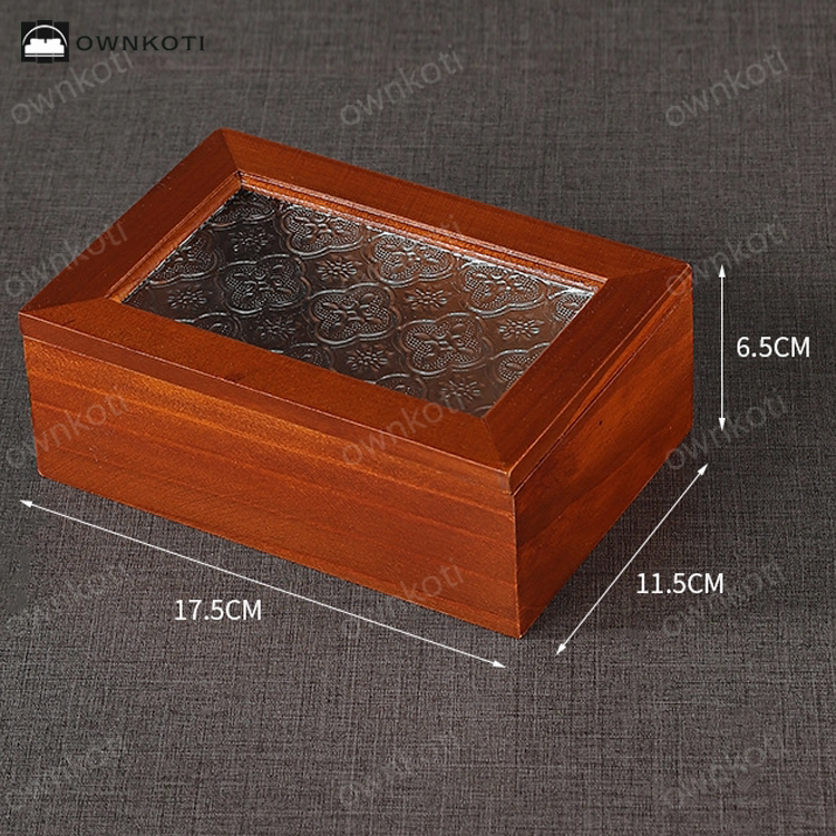 Wooden Jewelry Case Tabletop Storage Box