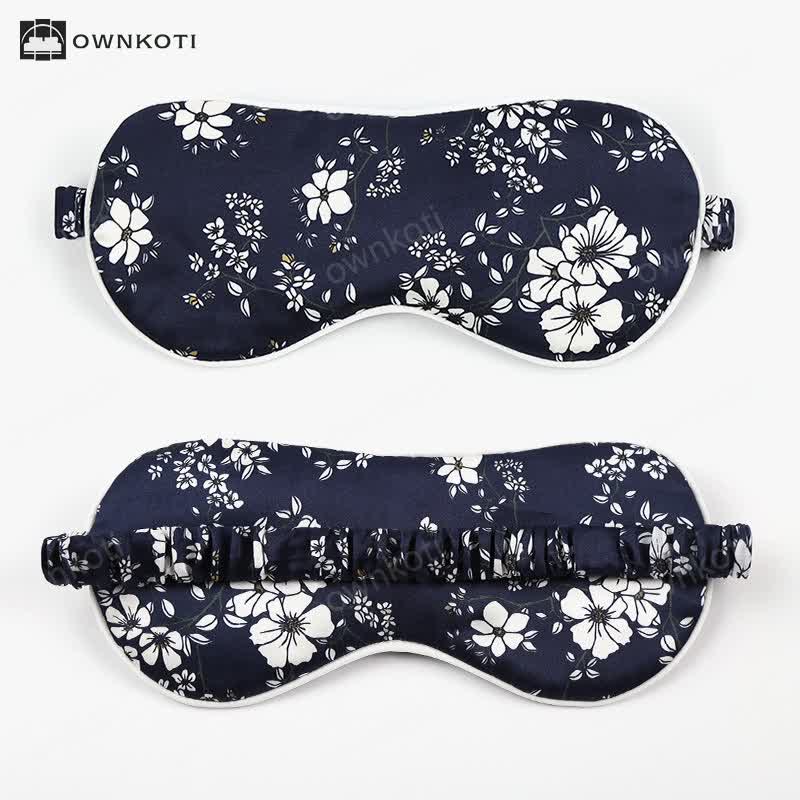 Silk Bouquet Pattern Sleeping Eye Mask