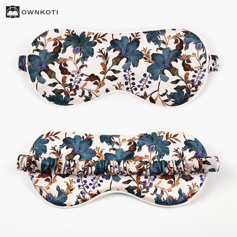 Silk Bouquet Pattern Sleeping Eye Mask