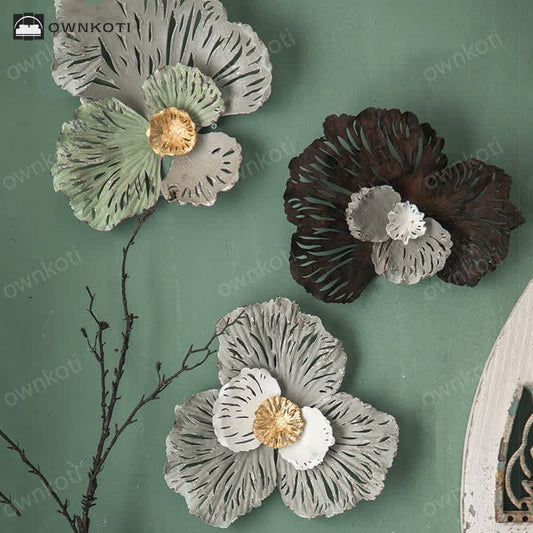Vintage Iron Sunflower Wall Hanging Decor