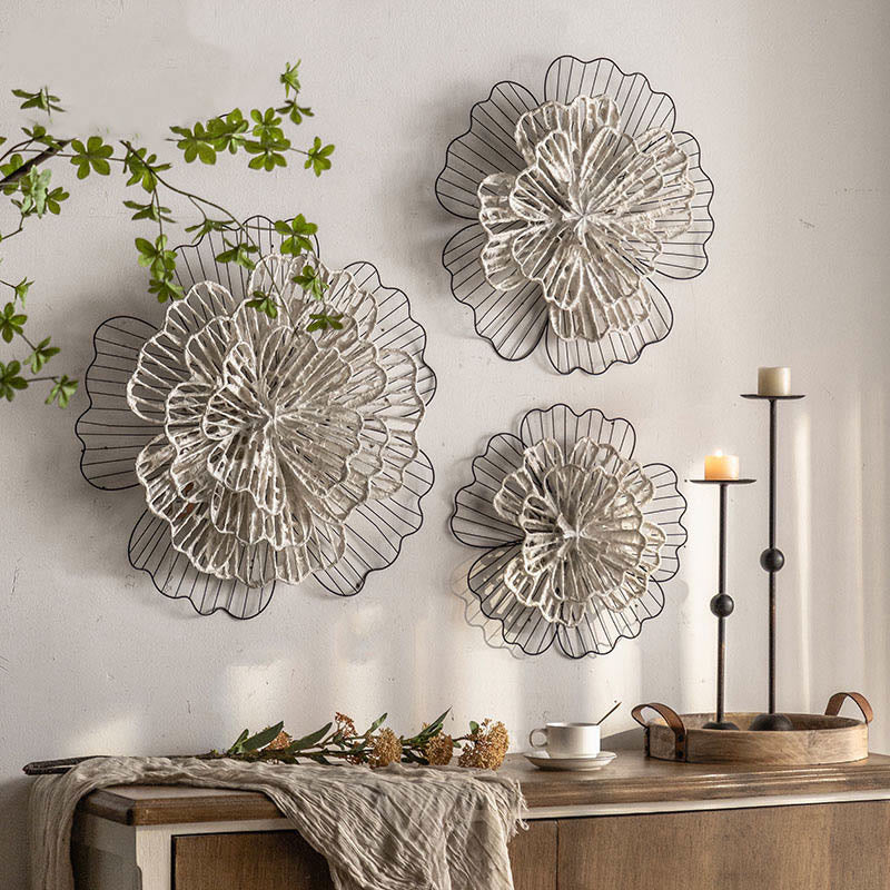 Vintage Iron Sunflower Wall Hanging Decor - image 2