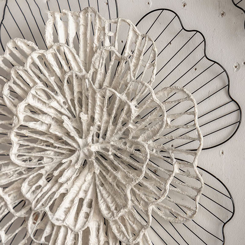 Vintage Iron Sunflower Wall Hanging Decor - image 4