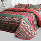 Bohemian Geometric Quilted Breathable Bedding Set(3PCS)