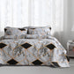 Marble Geometric Breathable Quilted Bedding Set(3PCS)