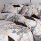 Marble Geometric Breathable Quilted Bedding Set(3PCS)