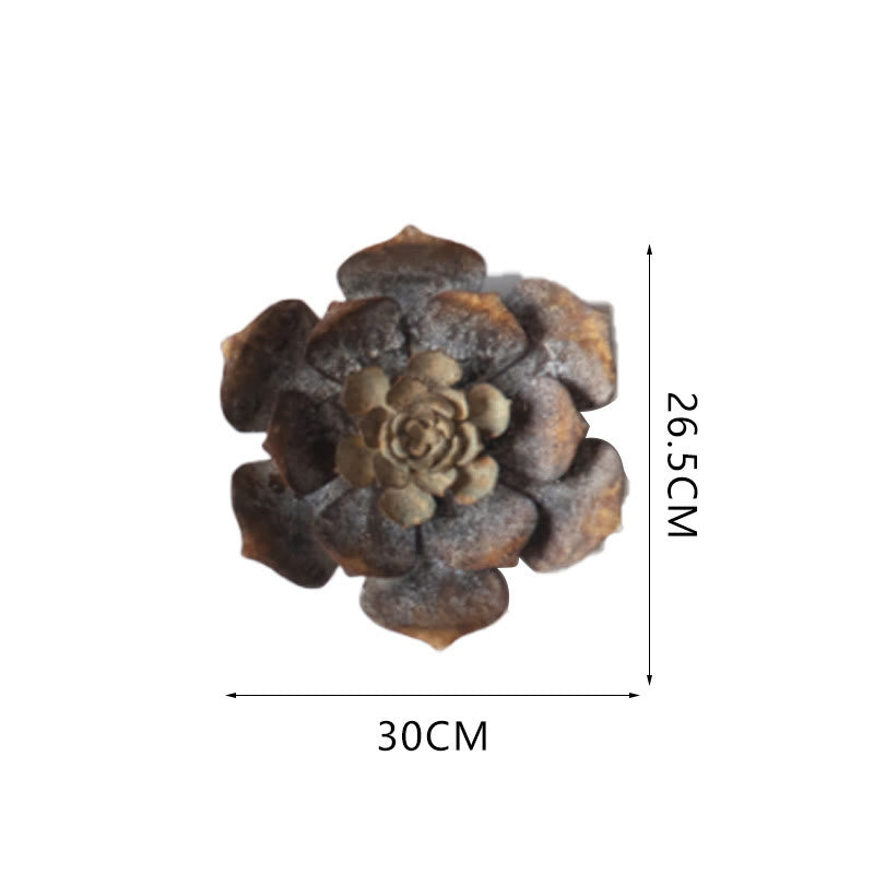 Vintage Iron Sunflower Wall Hanging Decor - B-11.81"W x 10.43"L x 1.97"H - image 10