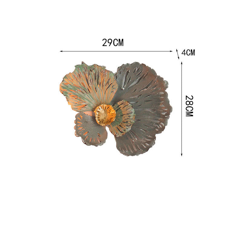 Vintage Iron Sunflower Wall Hanging Decor - G-11.02"W x 11.4"L x 1.57"H - image 15