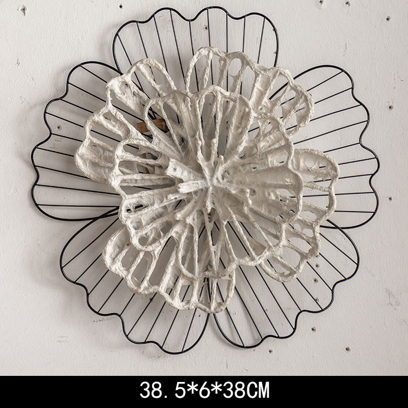 Vintage Iron Sunflower Wall Hanging Decor - E-15.16"W x 14.97"L x 2.37"H - image 13